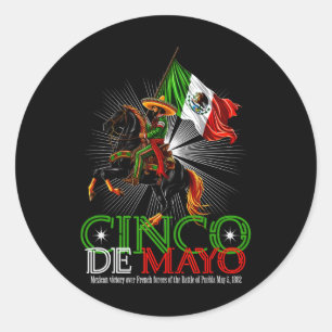 Cinco De Mayo Byttle Of Puebla May 5 Classic Round Sticker