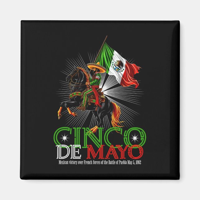 Cinco De Mayo Byttle Of Puebla May 5  Magnet (Front)