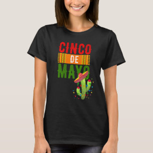 Cinco de Mayo Cactus Hat T-Shirt