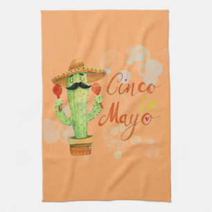 Cinco De Mayo Cactus Kitchen Towel