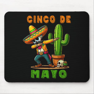 Cinco De Mayo Cactus Mexican Poncho Sombrero Hat B Mouse Pad