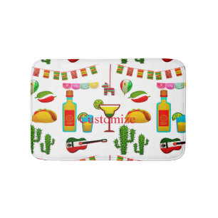 Cinco de Mayo Celebration Thunder_Cove Bath Mat