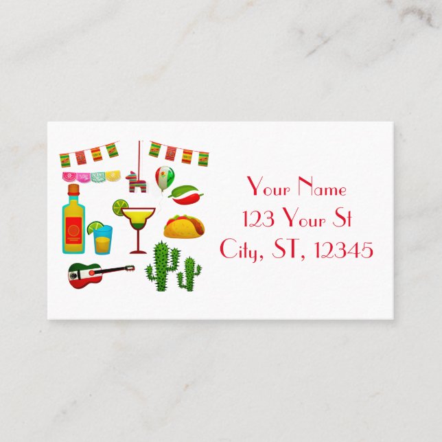 Cinco de Mayo Celebration Thunder_Cove  Business Card (Front)