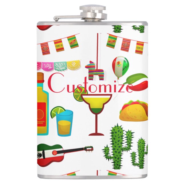 Cinco de Mayo Celebration Thunder_Cove  Hip Flask (Front)
