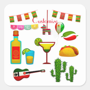 Cinco de Mayo Celebration Thunder_Cove  Square Sticker
