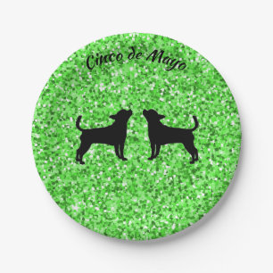 Cinco de Mayo Chihuahua Paper Plates