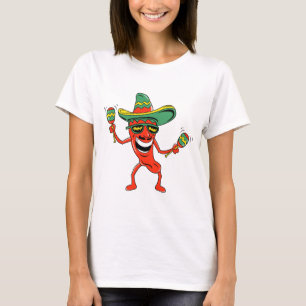 Cinco de Mayo Chili Pepper T-shirts and Gifts