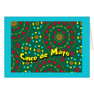 Cinco de Mayo, Colourful Mosaic Pattern