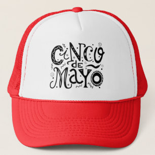 Cinco De Mayo Cool Typography Trucker Hat