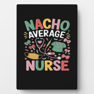 Cinco De Mayo Coquette Bow Nacho Average Nurse Nur Plaque