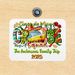 Cinco De Mayo Cruise Shirt Custom Name & Year Magnet<br><div class="desc">This design may be personalized in the area provided by changing the photo and/or text. Or it can be customized by clicking Personalize this Template and then choosing the click to customize further option and delete or change the colour of the background, add text, change the text colour or style,...</div>