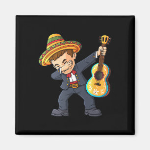 Cinco de Mayo Dabbing Mariachi Mexican Boys Kids  Magnet