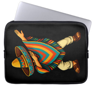 Cinco de Mayo Dabbing Mexican Poncho Laptop Sleeve