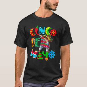 Cinco De Mayo Dabbing Mexican Poncho Party Fiesta T-Shirt
