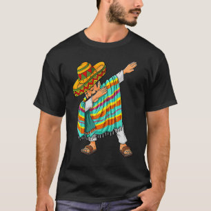Cinco De Mayo Dabbing Poncho Sombrero Mexican Dab T-Shirt