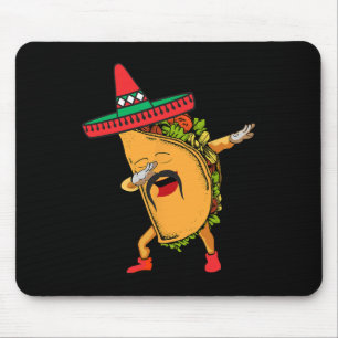 Cinco De Mayo Dabbing Taco Mexican Sombrero Hat Da Mouse Pad