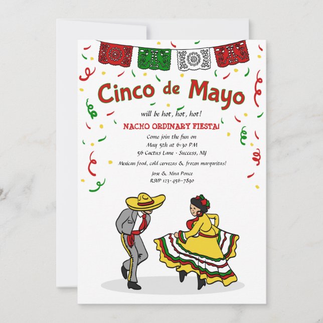 Cinco de Mayo Dancers Invitation (Front)