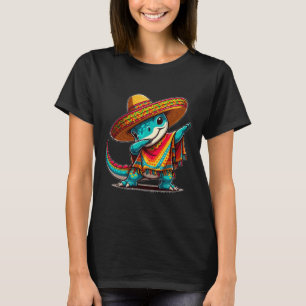 Cinco De Mayo Dinosaur Dabbing Mexican Fiesta 5 De T-Shirt