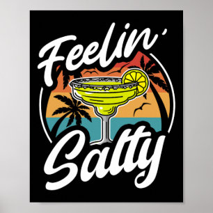 Cinco De Mayo Feeling Salty Vintage Mexican Women Poster