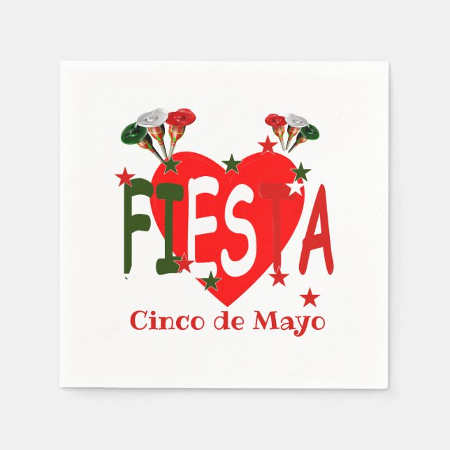 Cinco de mayo ,fiesta mexican napkin (Front)