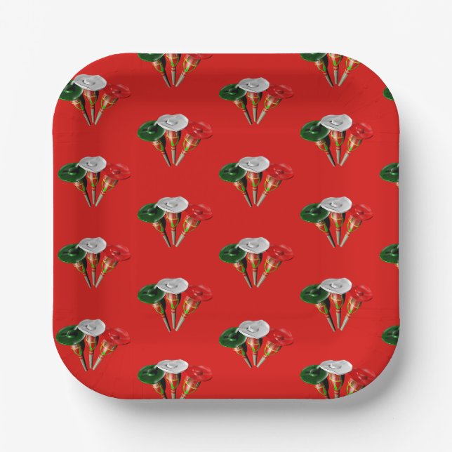Cinco de mayo ,fiesta mexican paper plates (Front)