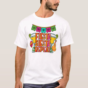 CINCO DE MAYO Fiesta Siesta Repeat T-Shirt