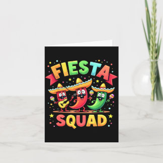 Cinco De Mayo Fiesta Squad Chili Peppers Mexican P Card