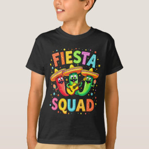 Cinco De Mayo Fiesta Squad Chili Peppers Mexican P T-Shirt
