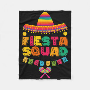 Cinco De Mayo Fiesta Squad Family Matching Group A Fleece Blanket