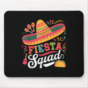 Cinco De Mayo Fiesta Squad Family Matching Group A Mouse Pad