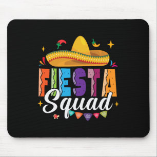 Cinco De Mayo Fiesta Squad Family Matching Group B Mouse Pad