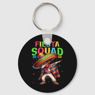 Cinco De Mayo Fiesta Squad Funny Dabiing Boys Kids Keychain