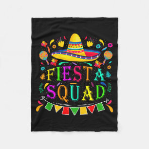 Cinco De Mayo Fiesta Squad Mexican Party Cinco De Fleece Blanket