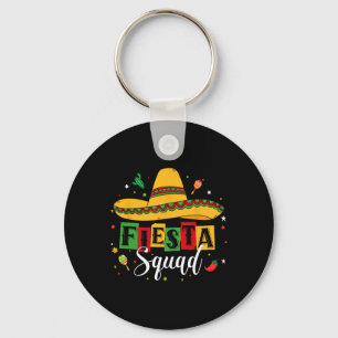 Cinco De Mayo Fiesta Squad Mexican Party Cinco De Keychain