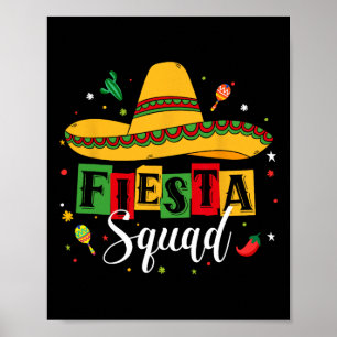 Cinco De Mayo Fiesta Squad Mexican Party Cinco De Poster