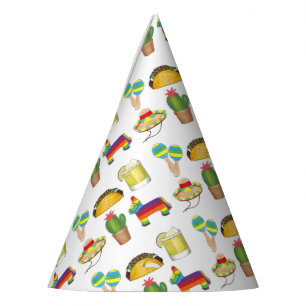 Cinco de Mayo Fiesta Taco Pinata Margarita Maracas Party Hat