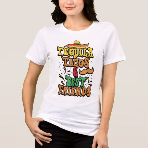 Cinco De Mayo Fiesta Tequila Tacos Bestfriends Mex Tri-Blend Shirt