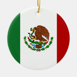 Cinco de Mayo Flag of Mexico Ceramic Ornament