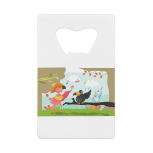 cinco de mayo flamingo credit card bottle opener