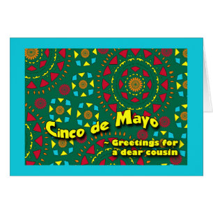 Cinco de Mayo for Cousin, Colourful Mosaic