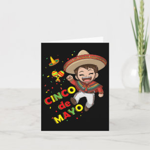 Cinco De Mayo For Kids Boys Mexican Design Awesome Card