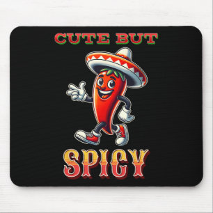 Cinco De Mayo For Kids Pungent And Cute With Chili Mouse Pad