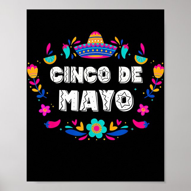 Cinco De Mayo For Mens Womens Kids Mexican Fiesta Poster (Front)