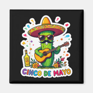 Cinco de mayo funny mexican cactus sunglassesCinco Magnet