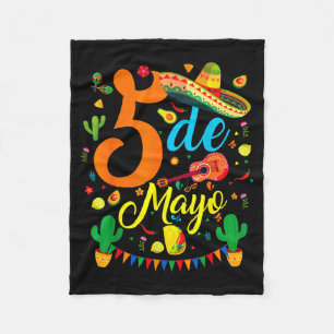 Cinco de mayo funny mexican fiesta party 5 de mayo fleece blanket