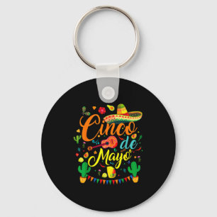 Cinco de mayo funny mexican fiesta party 5 de mayo keychain
