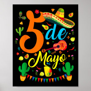 Cinco de mayo funny mexican fiesta party 5 de mayo poster