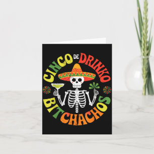 Cinco De Mayo Funny Mexican Party Cinco De Drinko Card