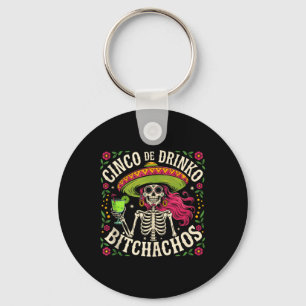 Cinco De Mayo Funny Mexican Party Cinco De Drinko Keychain