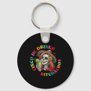 Cinco De Mayo Funny Mexican Party Cinco De Drinko  Keychain